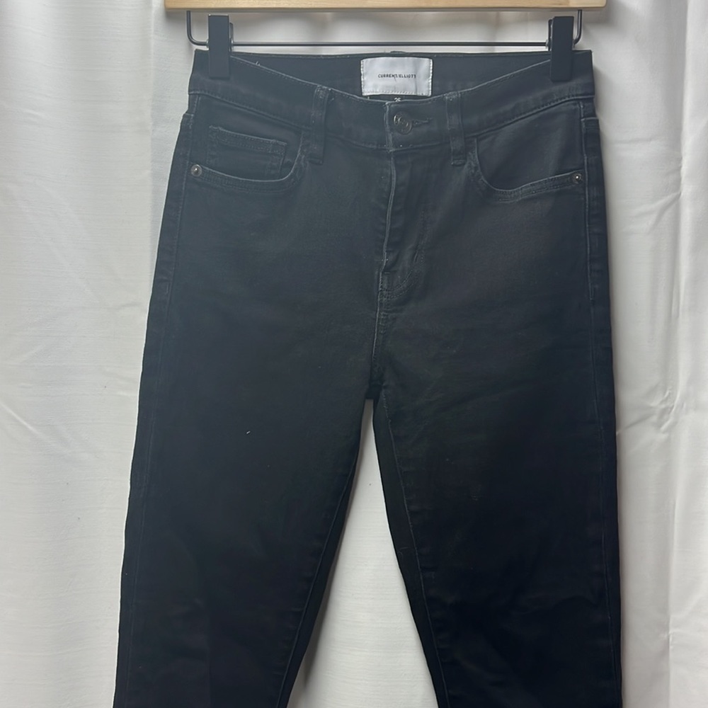 Current/ Elliott Black High‎ Rise Skinny Jeans- 25 - Picture 2 of 6